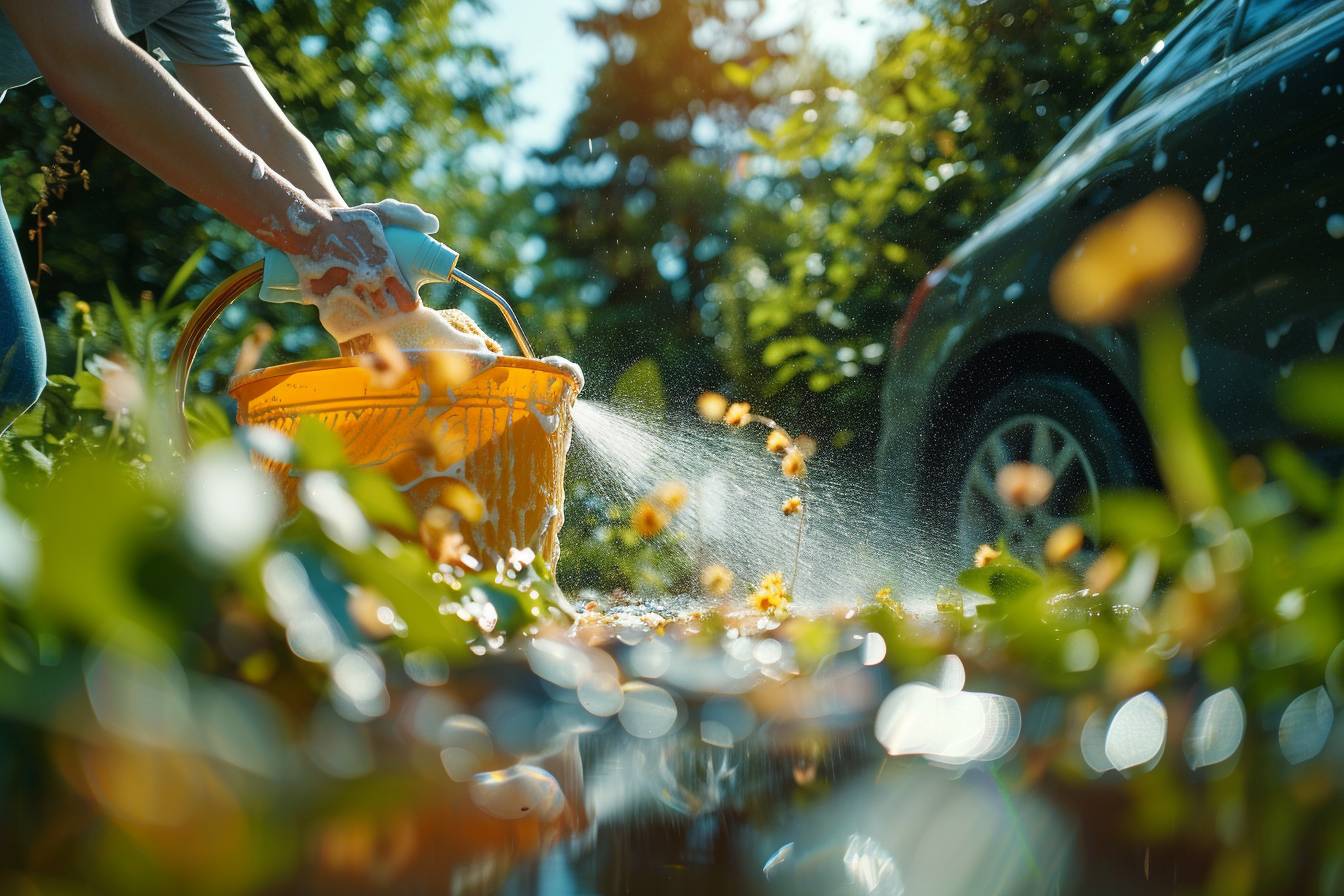 Comment minimiser l'utilisation de l'eau lors du nettoyage écologique d'un véhicule ?