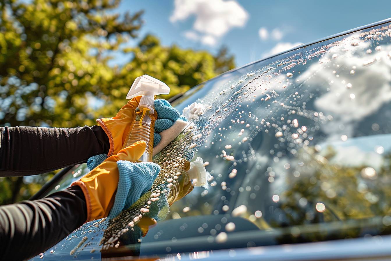 Quels produits naturels utiliser pour nettoyer les vitres de voiture ?