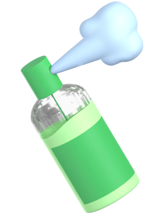 Illustration bottle spray